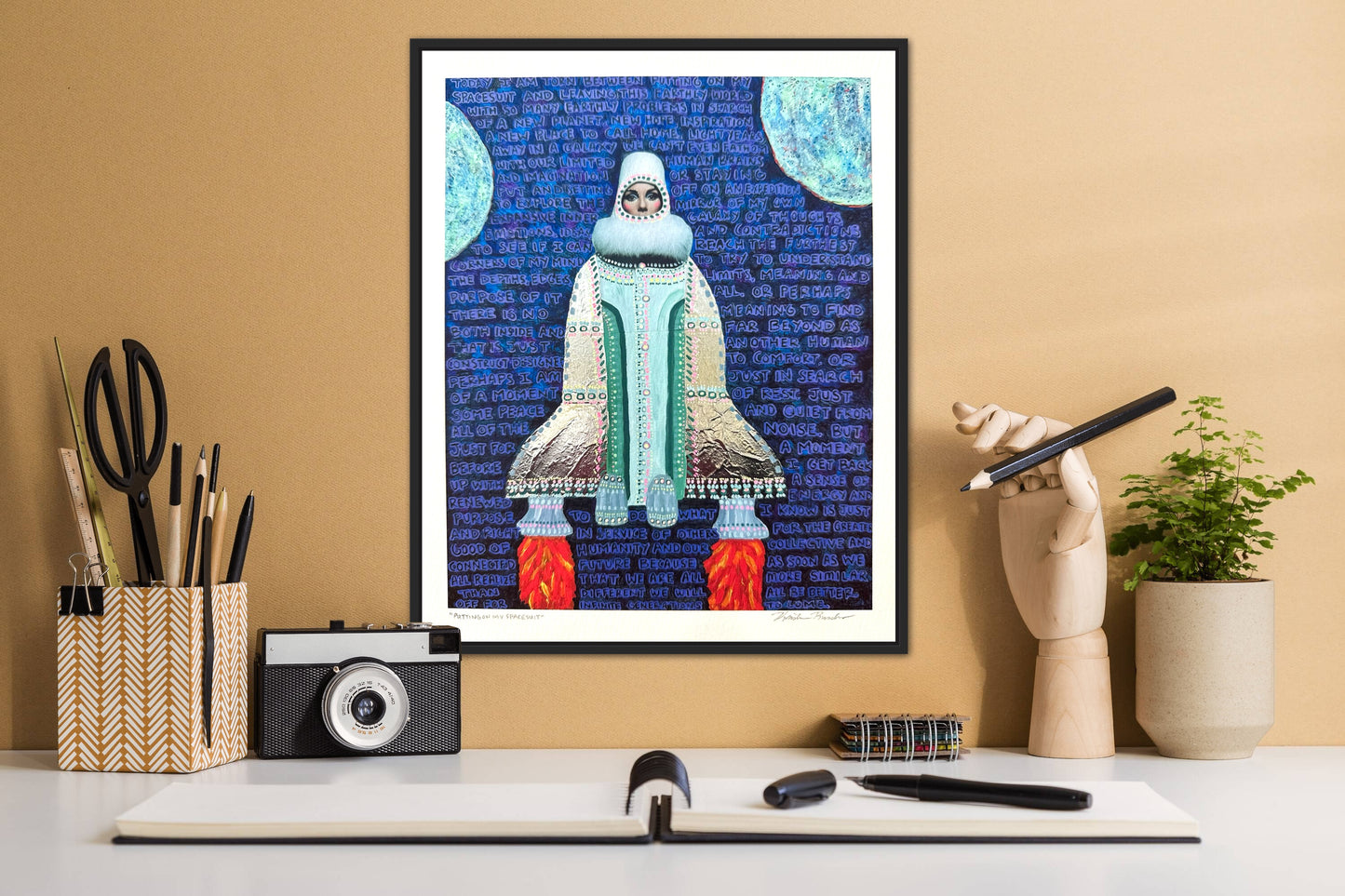 “Putting on My Spacesuit” Giclée Fine Art Print 8x10in or 4x5in