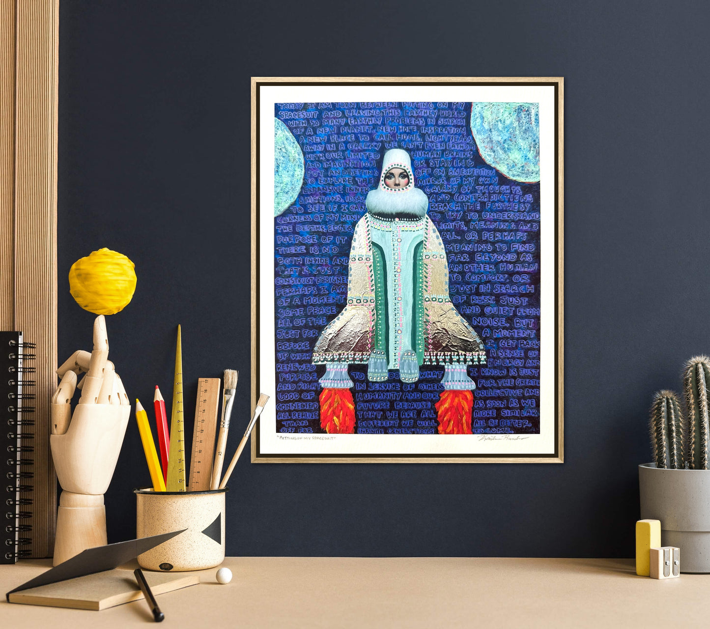 “Putting on My Spacesuit” Giclée Fine Art Print 8x10in or 4x5in