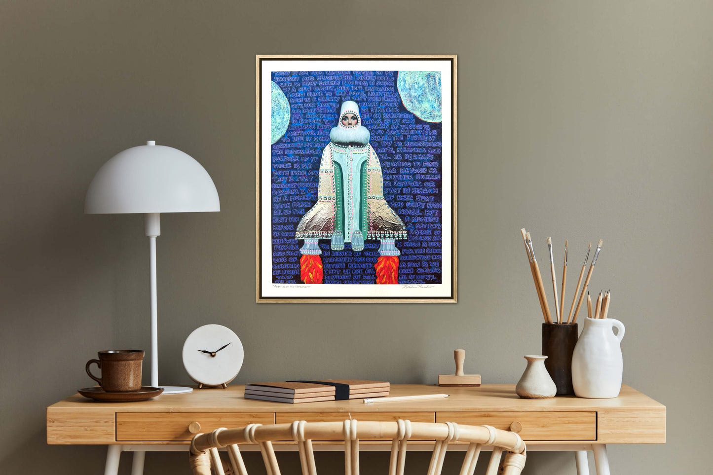 “Putting on My Spacesuit” Giclée Fine Art Print 8x10in or 4x5in