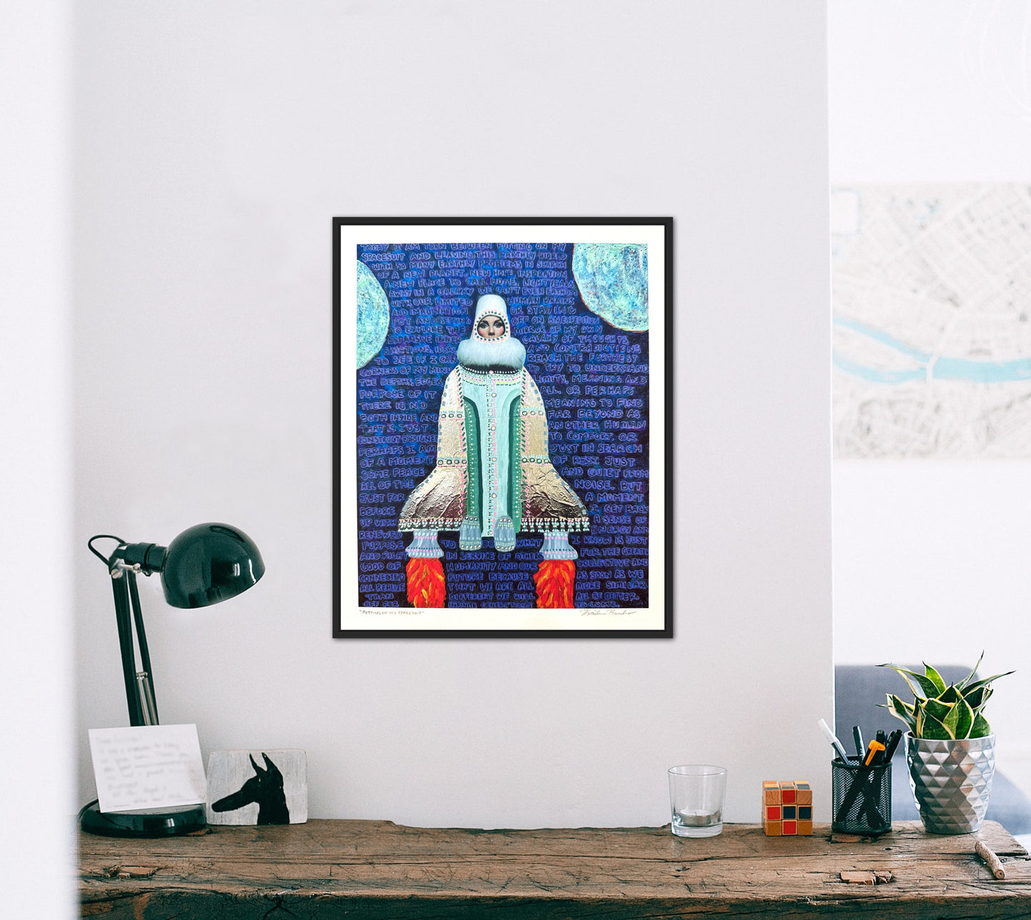 “Putting on My Spacesuit” Giclée Fine Art Print 8x10in or 4x5in